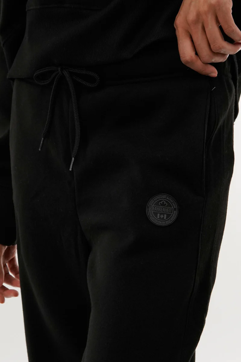 Fahrenheit Classic Wide Leg Sweatpants - Black - Image 4