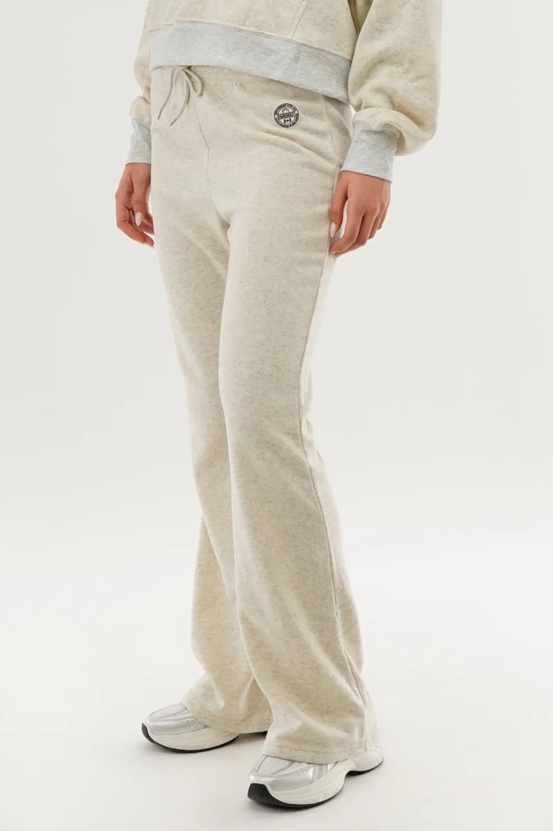 Fahrenheit Classic Wide Leg Sweatpants - Cream - Image 2