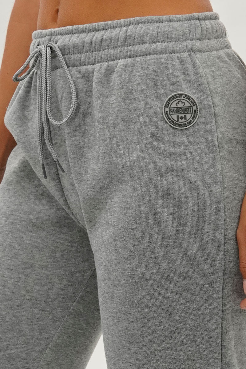 Fahrenheit Wide Leg Drawstring Sweatpants - Grey - Image 4