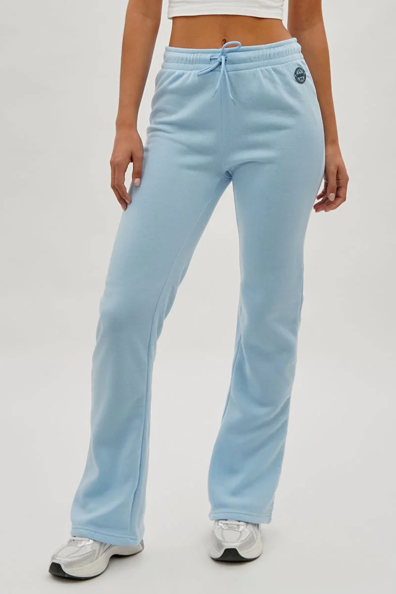 Fahrenheit Wide Leg Drawstring Sweatpants - Aqua