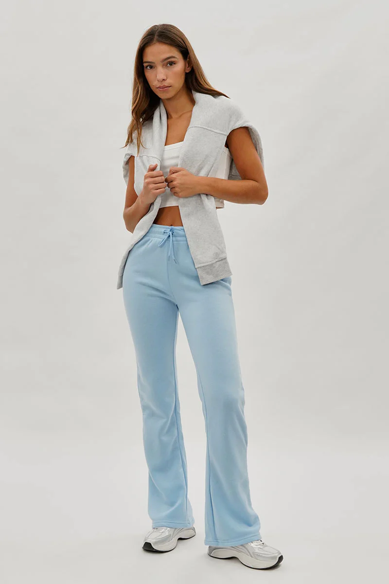 Fahrenheit Wide Leg Drawstring Sweatpants - Aqua - Image 5