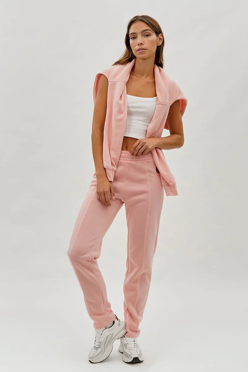 Fahrenheit Fleece Straight Leg Jogger Sweatpants - Pink - Image 5
