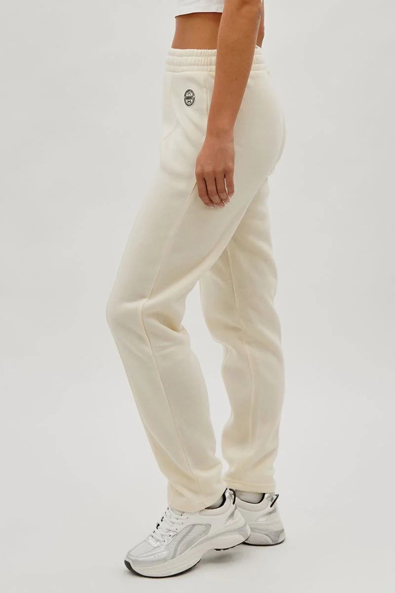 Fahrenheit Fleece Straight Leg Jogger Sweatpants - Cream - Image 2