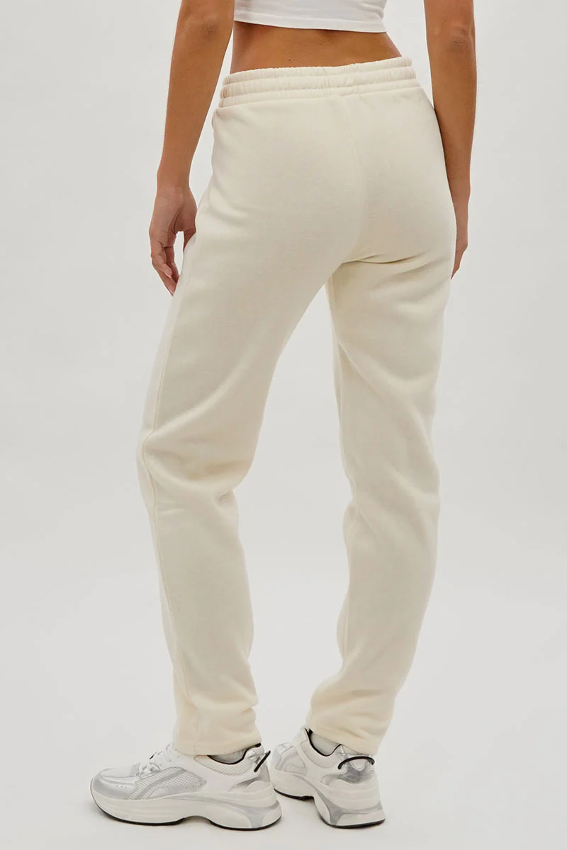 Fahrenheit Fleece Straight Leg Jogger Sweatpants - Cream - Image 3